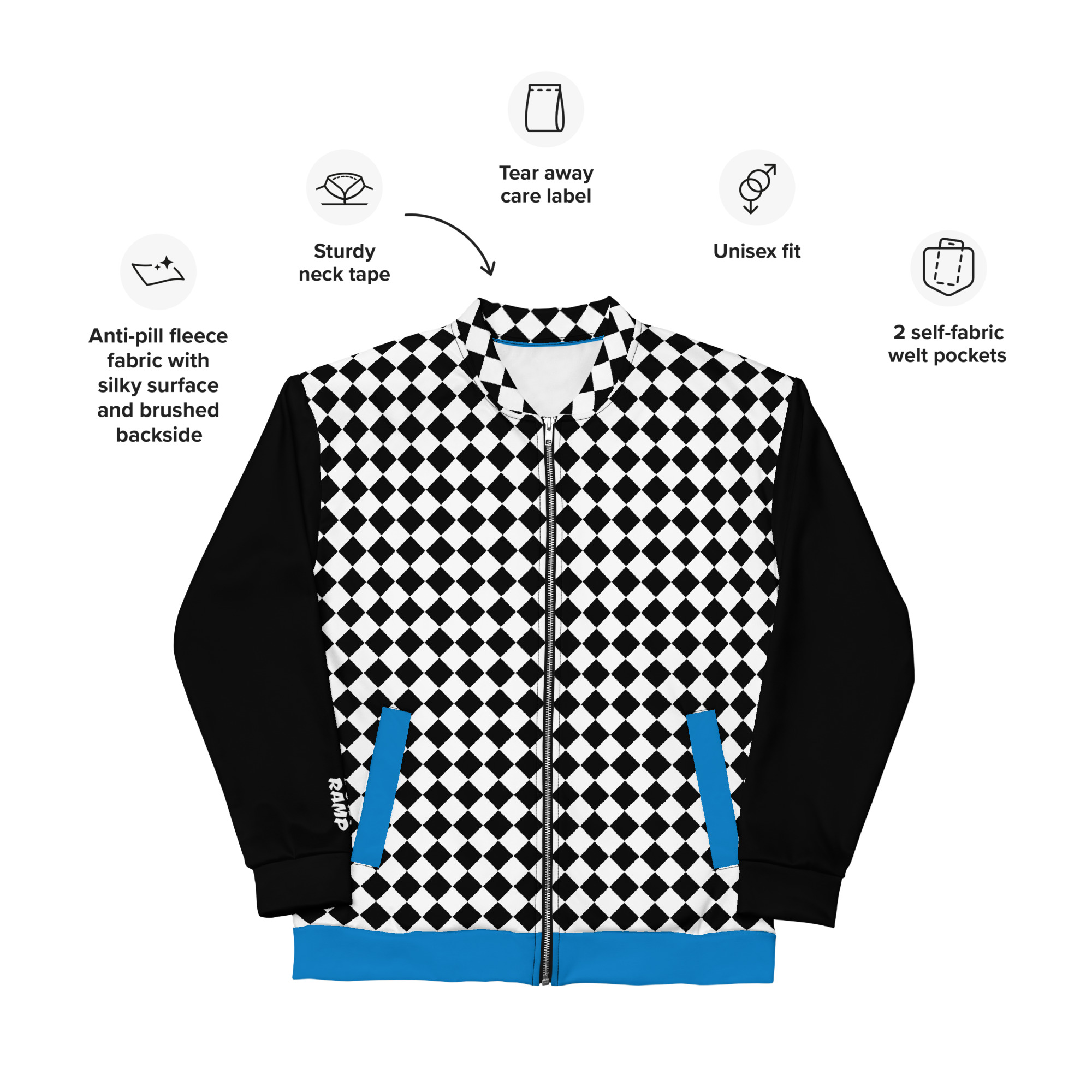 Dont Ramp-Unisex Bomber Jacket - Image 2